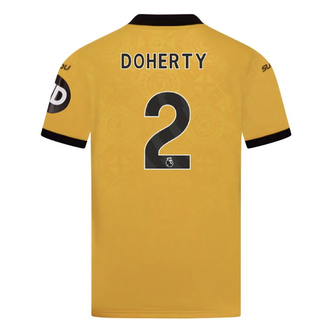 football shirt 2025-2026 Wolves Home Shirt (Kids) (Doherty 2)