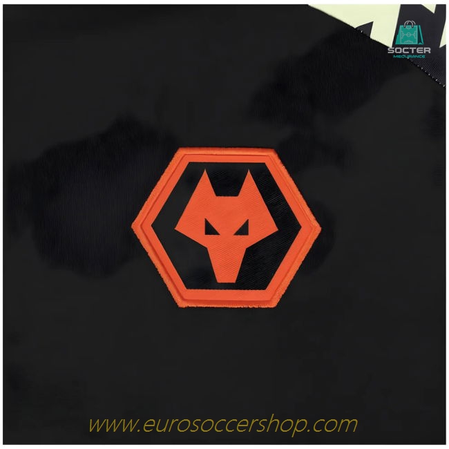 2024-2025 Wolves Pre Match 1/4 Zip Training Top (Black)