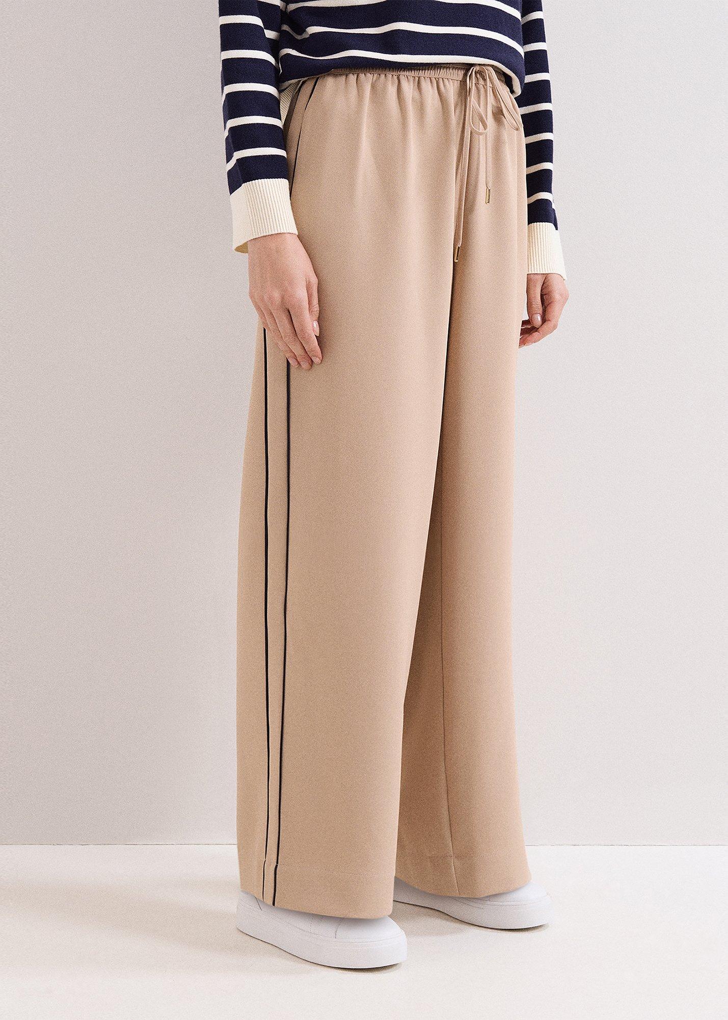 Petite Skye Pull On Side Stripe Trousers