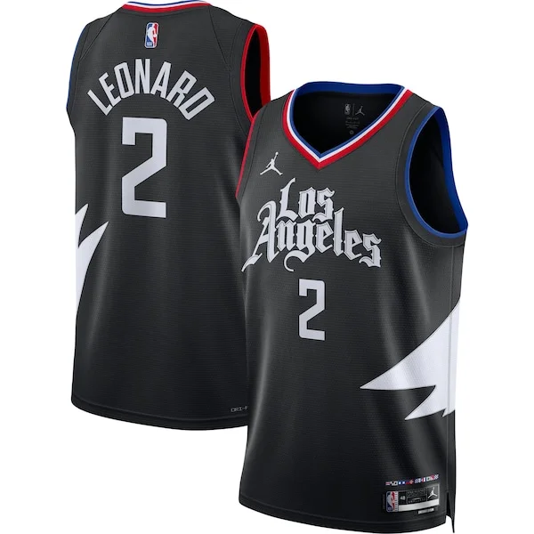 Kawhi Leonard GSW Swingman Jersey - trendy top-tier - Black basketball