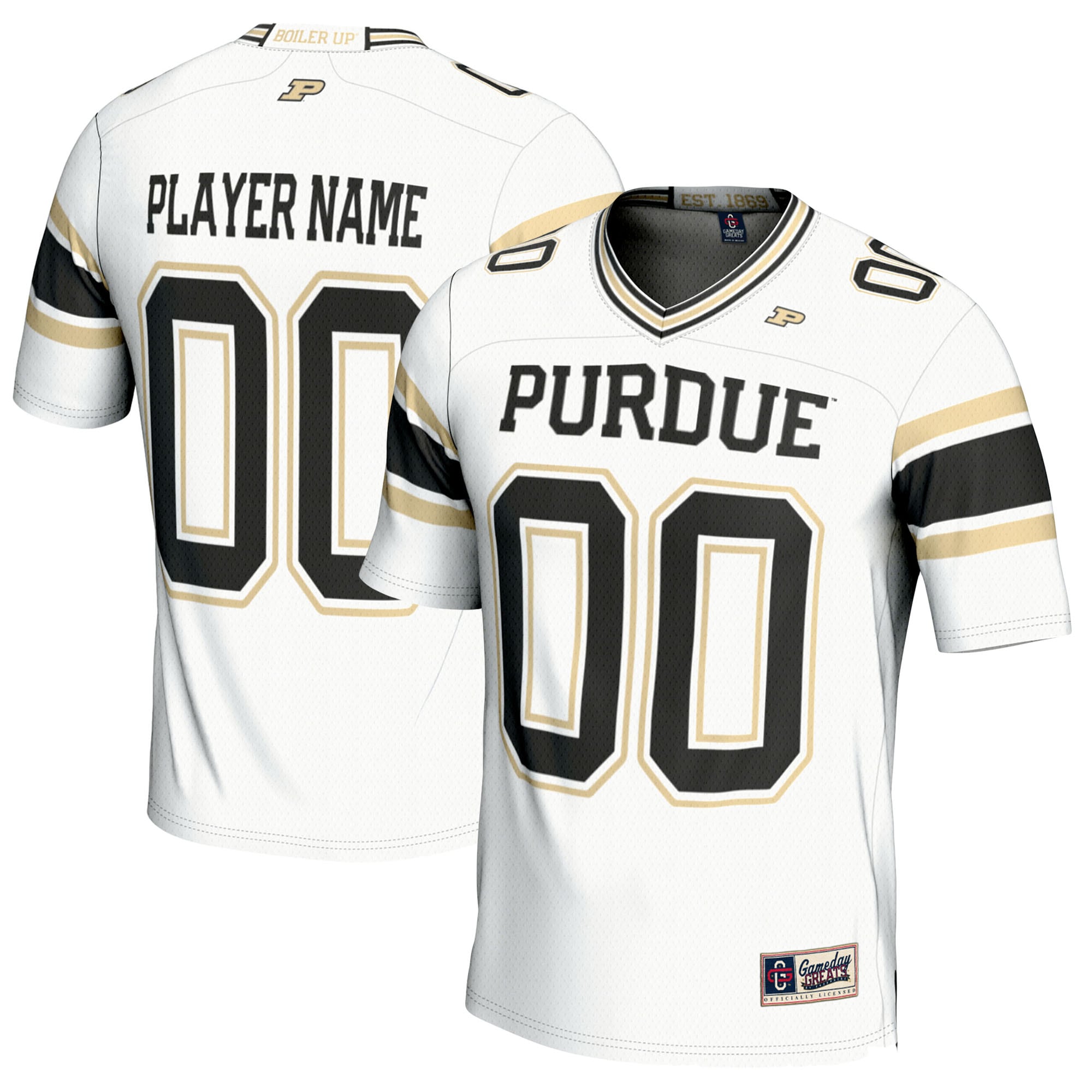 Purdue Boilermakers GameDay Greats NIL Pick-A-Player 2026 Season Football Jersey - White
