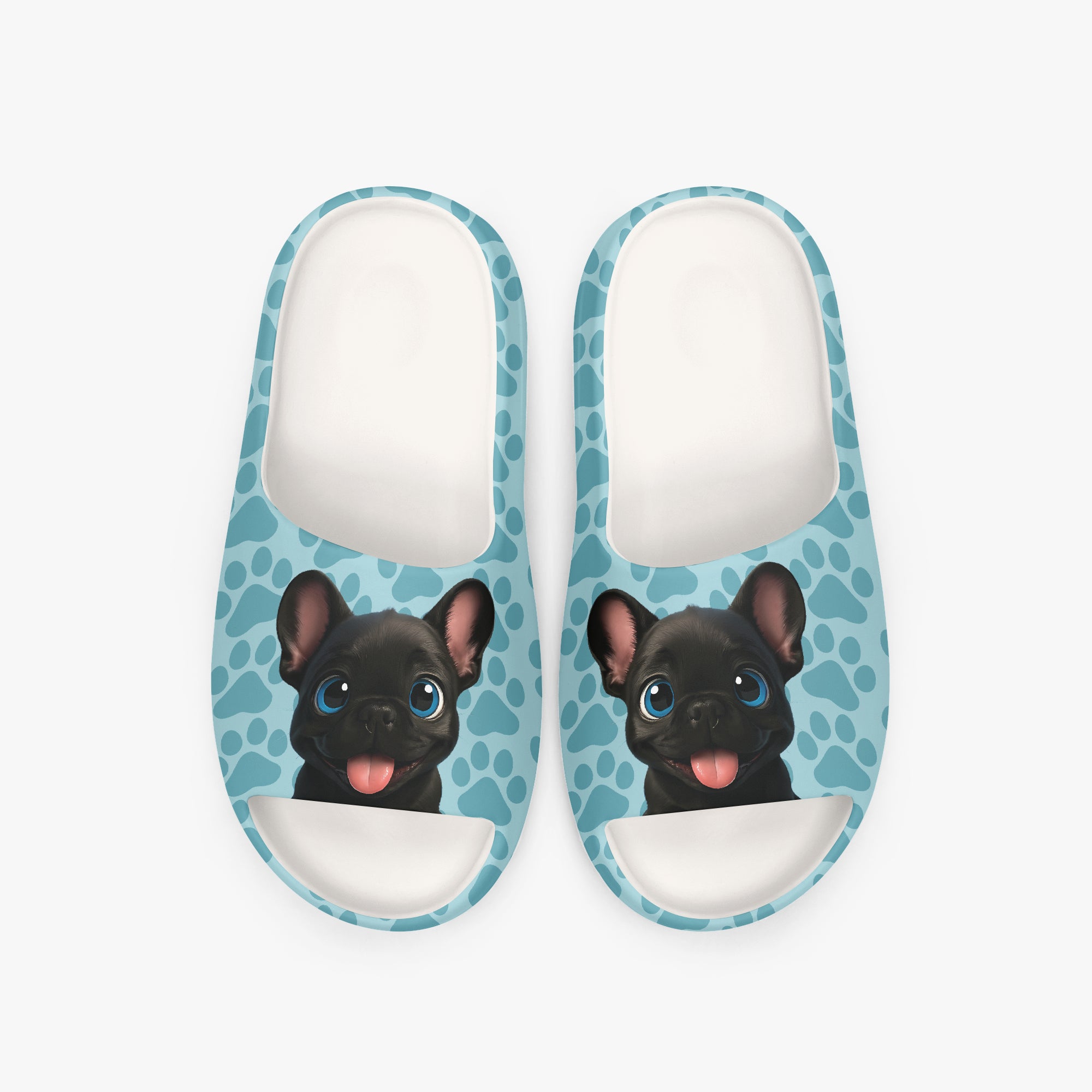 - French Bulldog Themed Slide Sandals For Dog Lovers | Durable Build