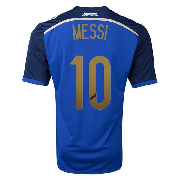 Genuine Durable Argentina 1415 Away Soccer Shirt 10 MESSI