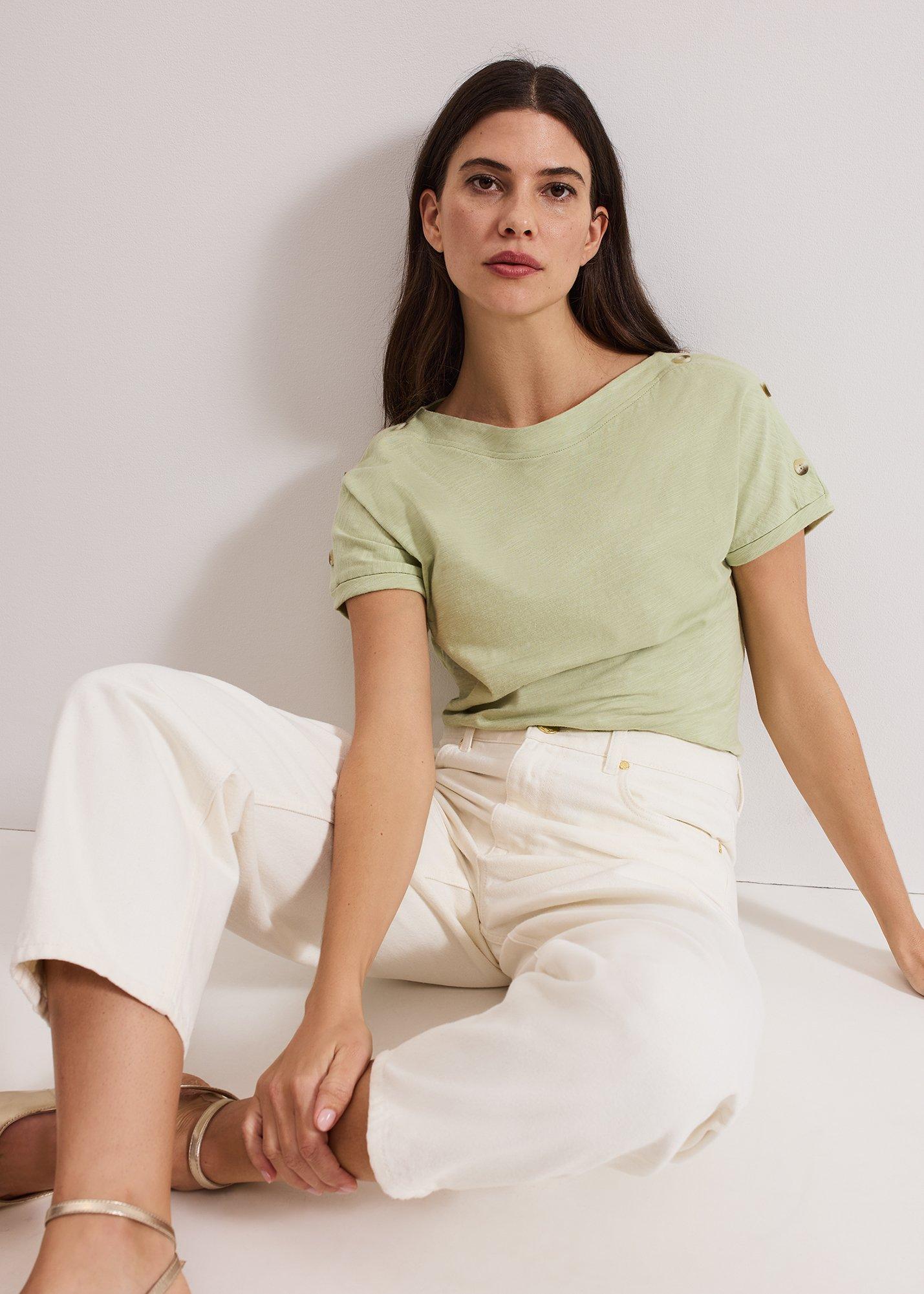 Suzie Button Detail Top