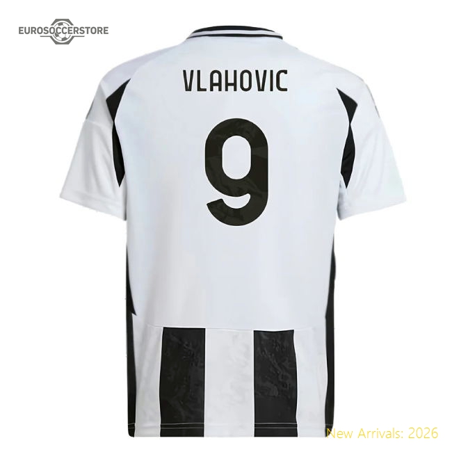 Comfortable Football Team Kids Vlahovic Jersey 2024-2025 Stretchy