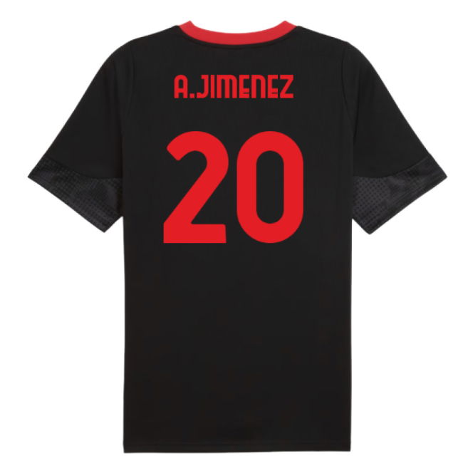 2025-2026 AC Milan Training Jersey (Black) (A.Jimenez 20)