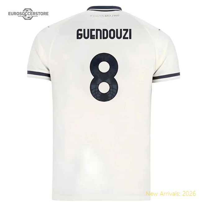 Authentic 2025-2026 Lazio Away Shirt - Kids (Guendouzi 8)