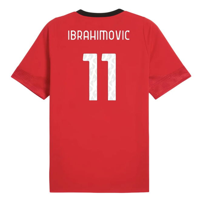 Ibrahimovic 11 Licensed 2025-2026 AC Milan Serie A TIM Training Kit