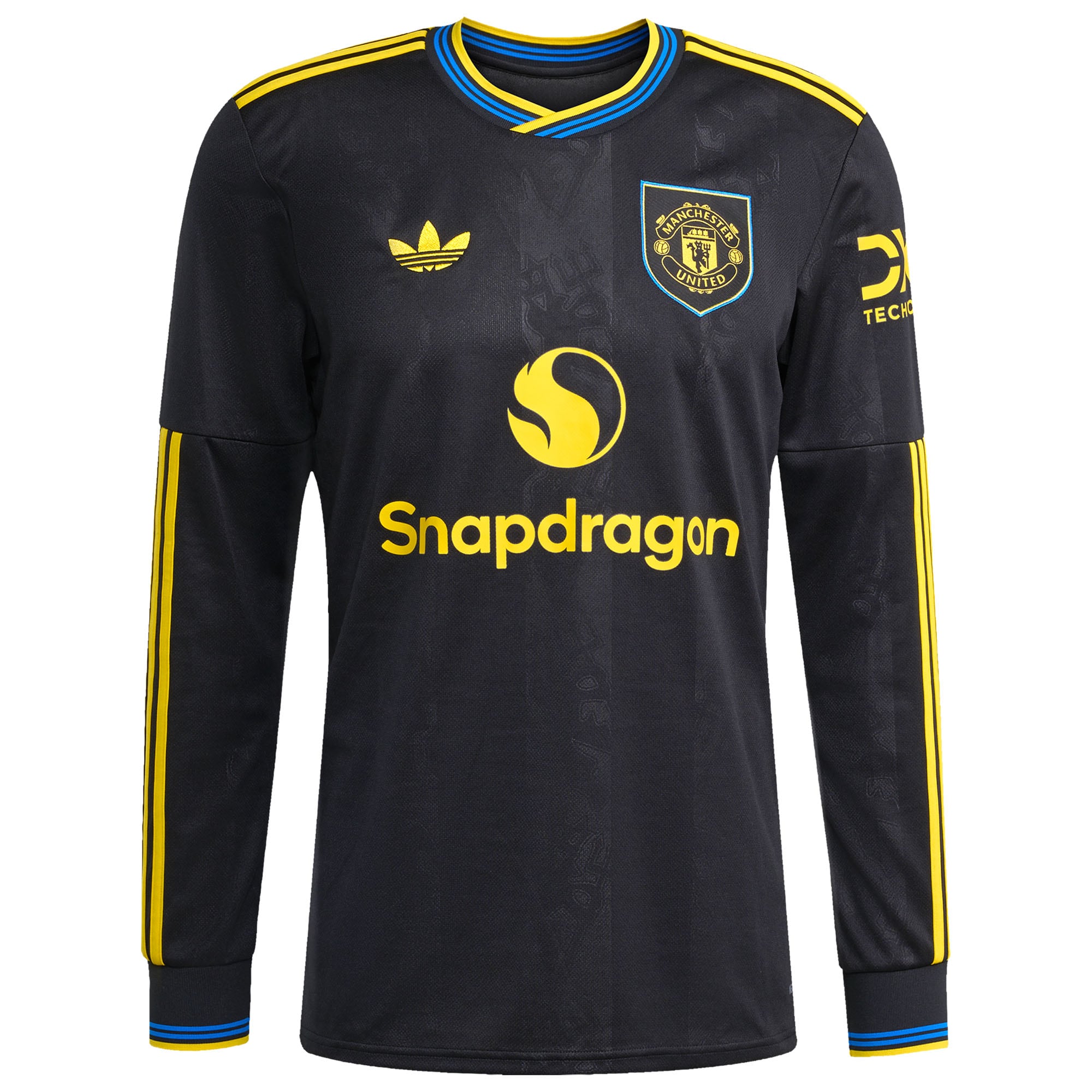 [ESK] Mason Mount Manchester United 2025/26 Third Replica Long Sleeve Player Jersey - Black