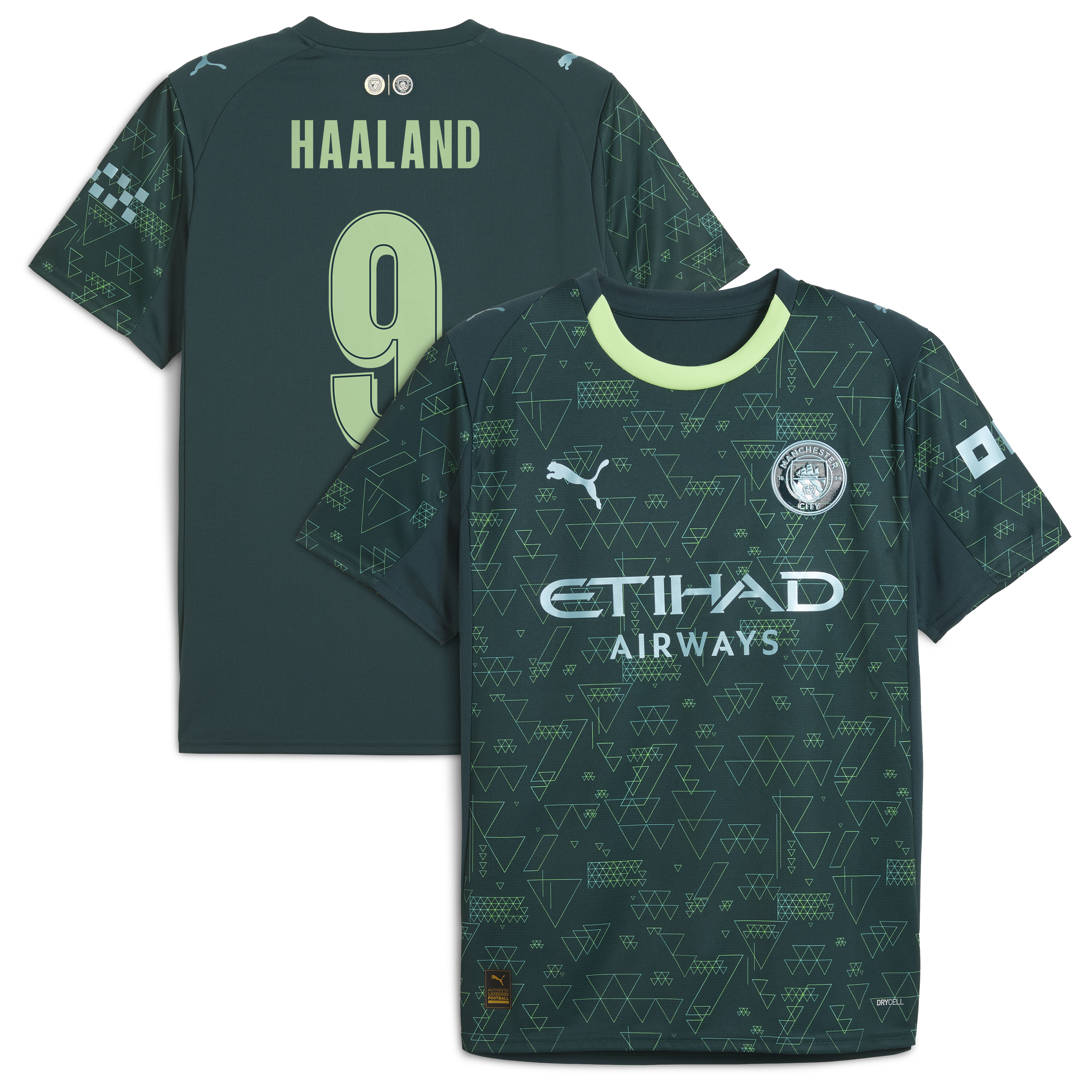 [SJH] Erling Haaland #9 Manchester City x EA SPORTS FC 2025/26 Fourth Jersey - Green