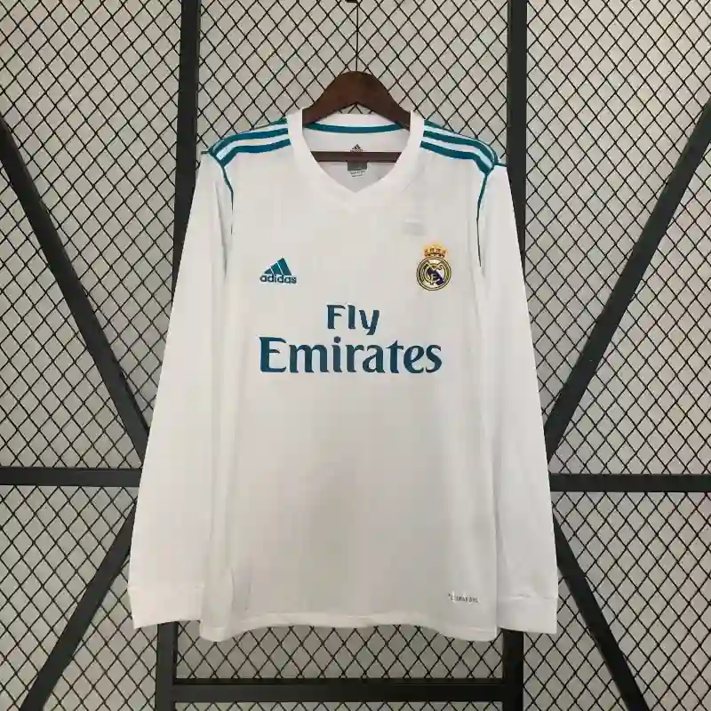 2017-2018 Real Madrid Long Sleeve Jersey retro kit