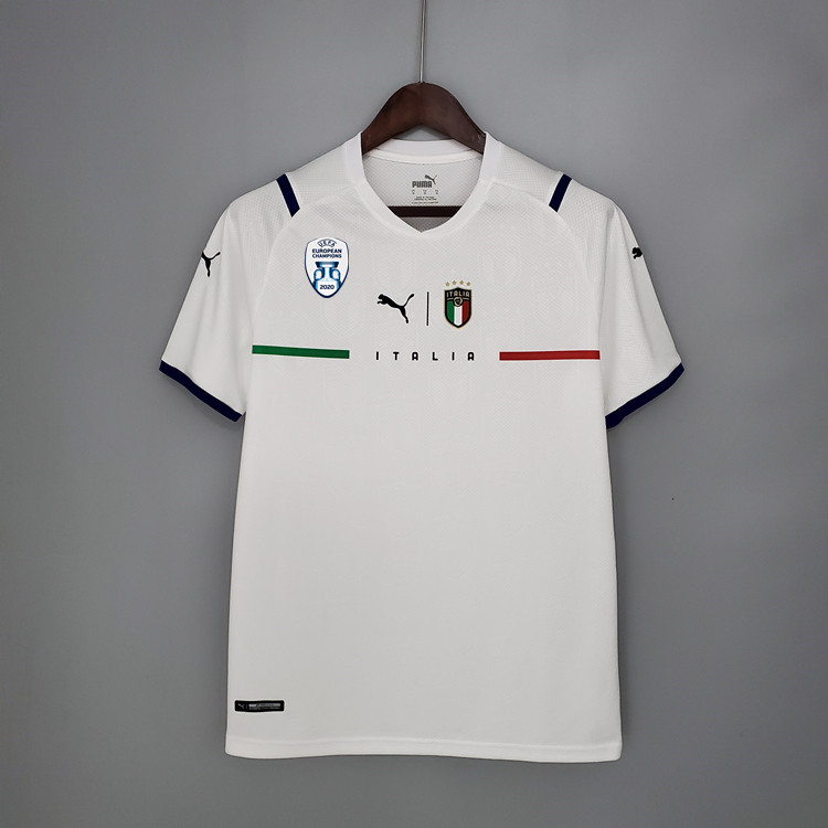 Advanced Fabric Euro 2020 Champion Italy Away Kit White Winner Badge