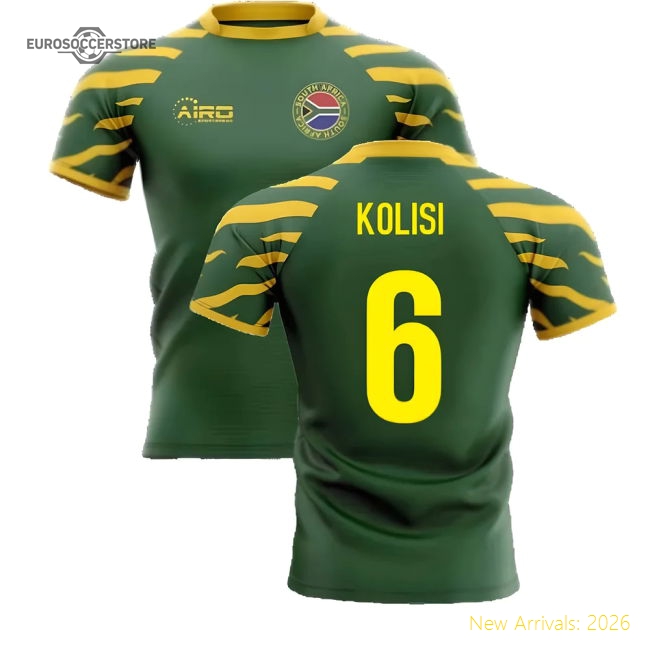 2025-2026 South Africa Springboks Home Concept Rugby Shirt (Kolisi 6)