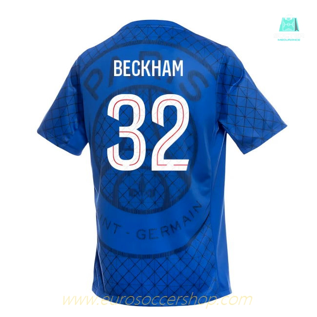 2025-2026 PSG Academy Pro Home Pre Match Shirt (Royal) (Beckham 32)