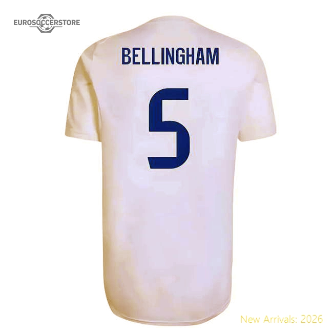 Official 2025-2026 Real Madrid Eu Training Jersey (White) (Bellingham