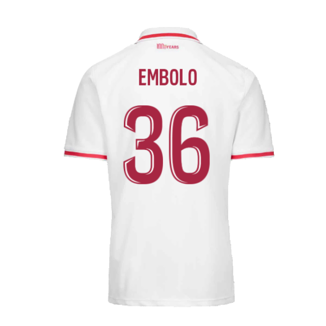 Elite Performance Fervent Monaco As Monaco Home Shirt Embolo #36 U...