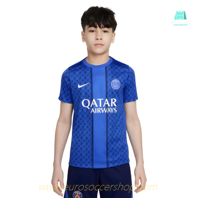 2025-2026 PSG Academy Pro Home Pre Match Shirt (Royal) - Kids