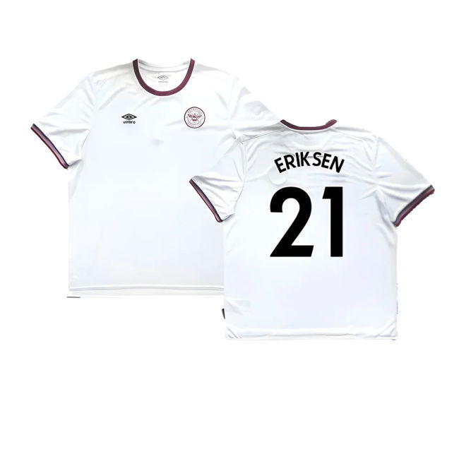 Authorized Brentford 2021-22 Third Shirt ((Excellent) 3XL) (ERIKSEN...
