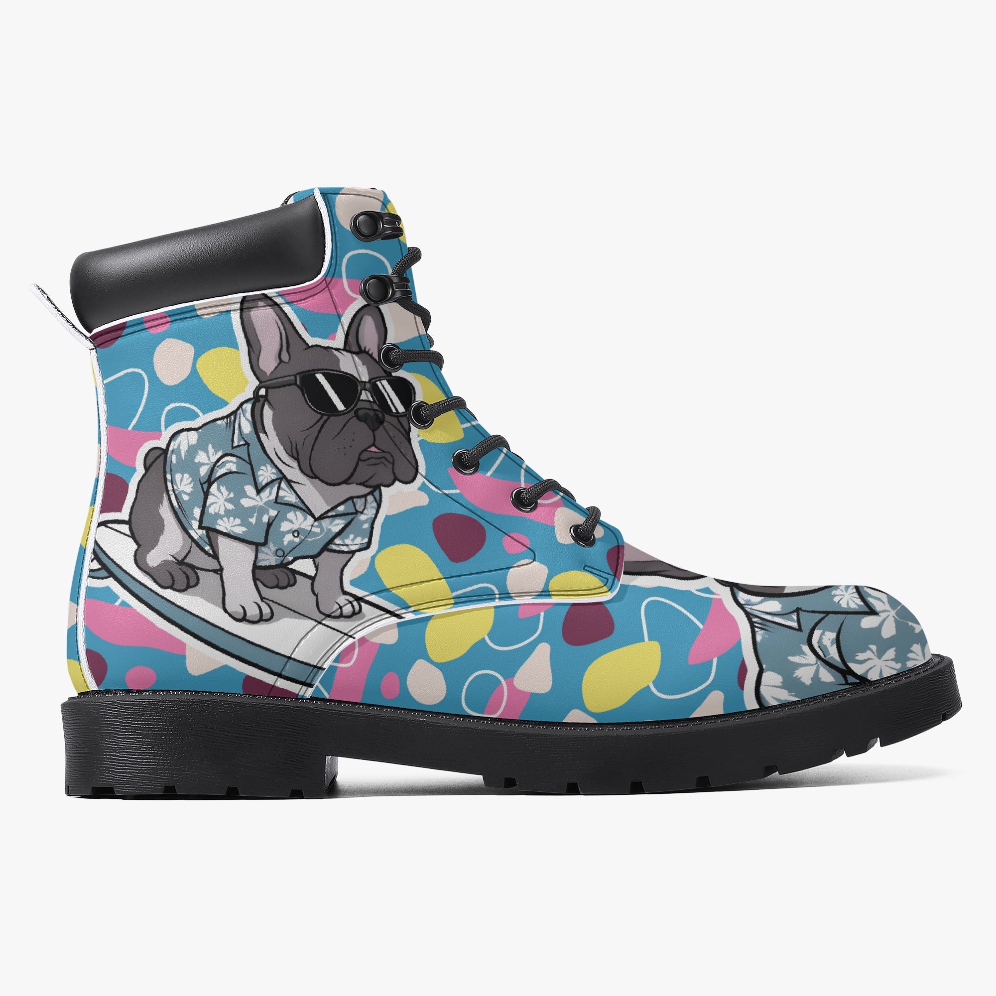 French Bulldog Lover Donna Casual Leather Boot Casual Everyday Product