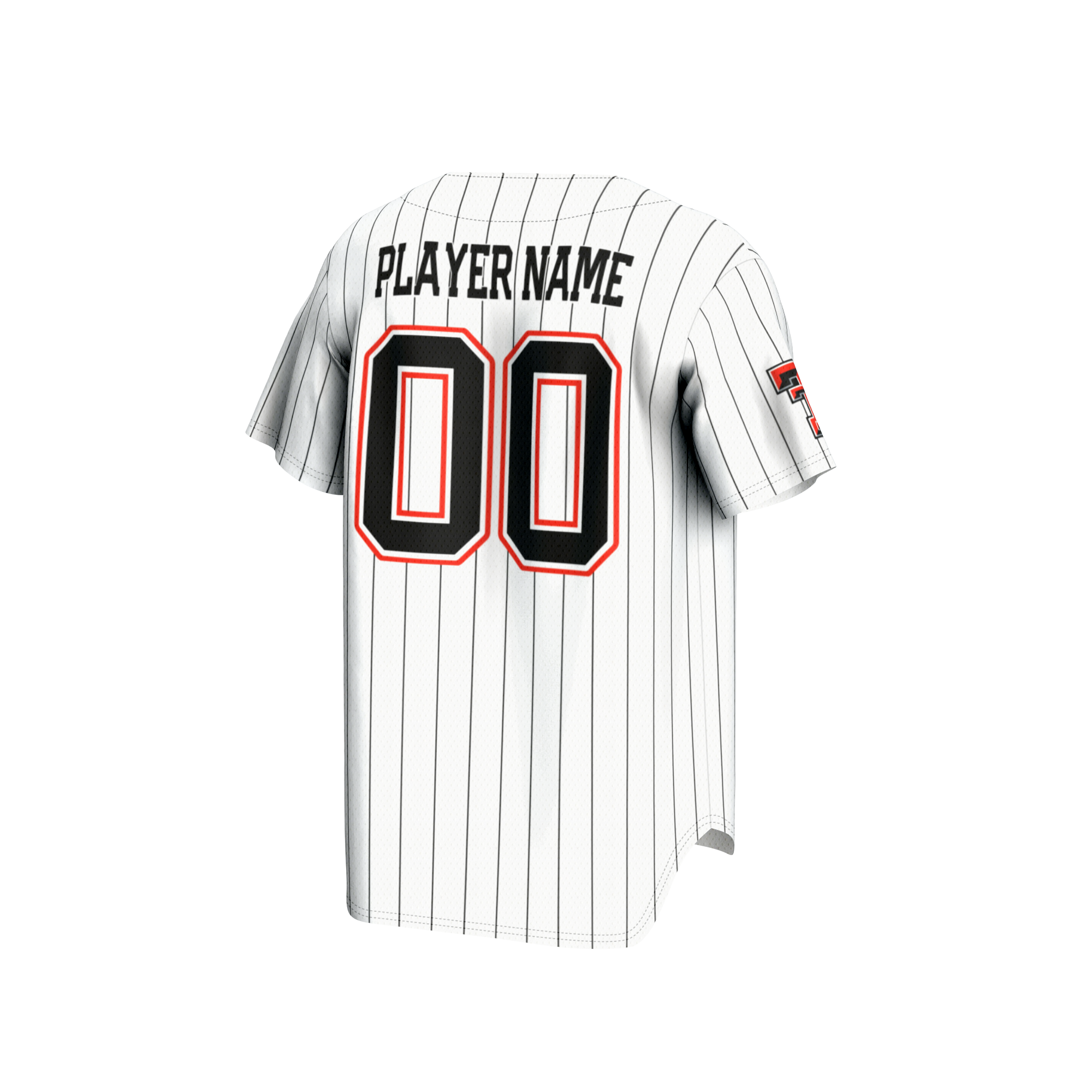 Texas Tech Red Raiders GameDay Greats Unisex NIL Pick-A-Player Baseball Lightweight Jersey - White