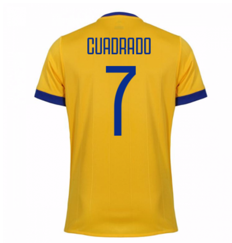 Juventus Away 201718 Cuadrado 7 Soccer Jersey Shirt - Official