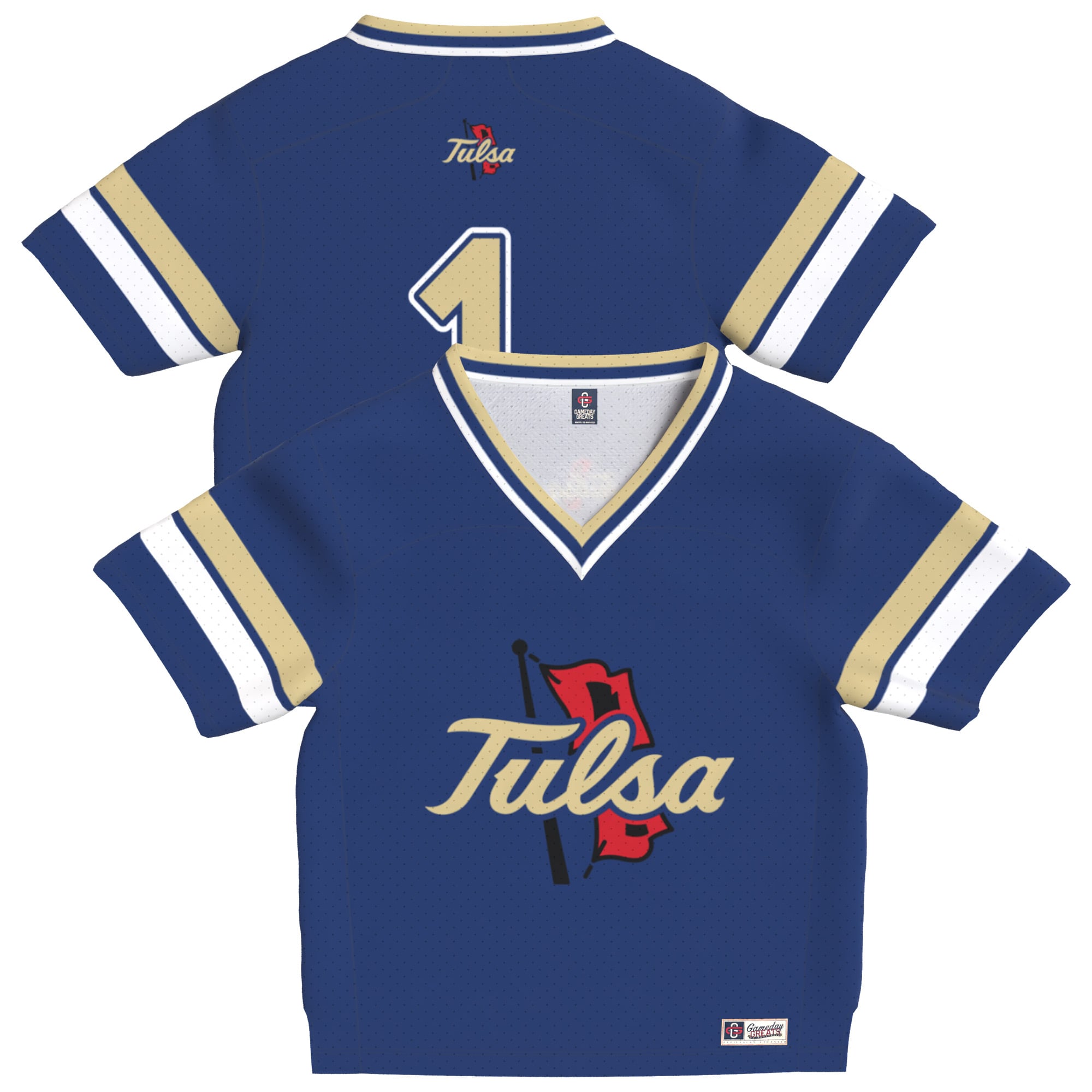Infant Royal Tulsa Golden Hurricane Lightweight Collegiate Football Fashion Jersey