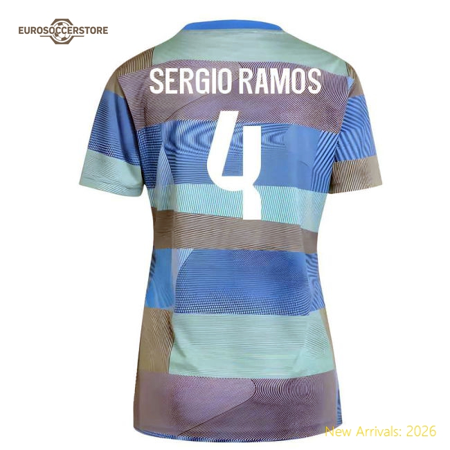 Football Team Womens Sergio Ramos Modern Jersey Drycell Comfortable