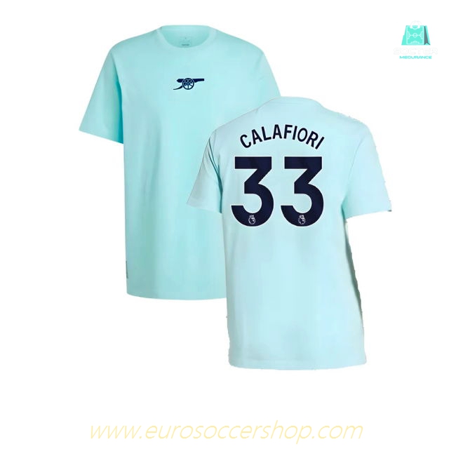 2024-2025 Arsenal Seasonal Tee (Clear Aqua) (Calafiori 33)