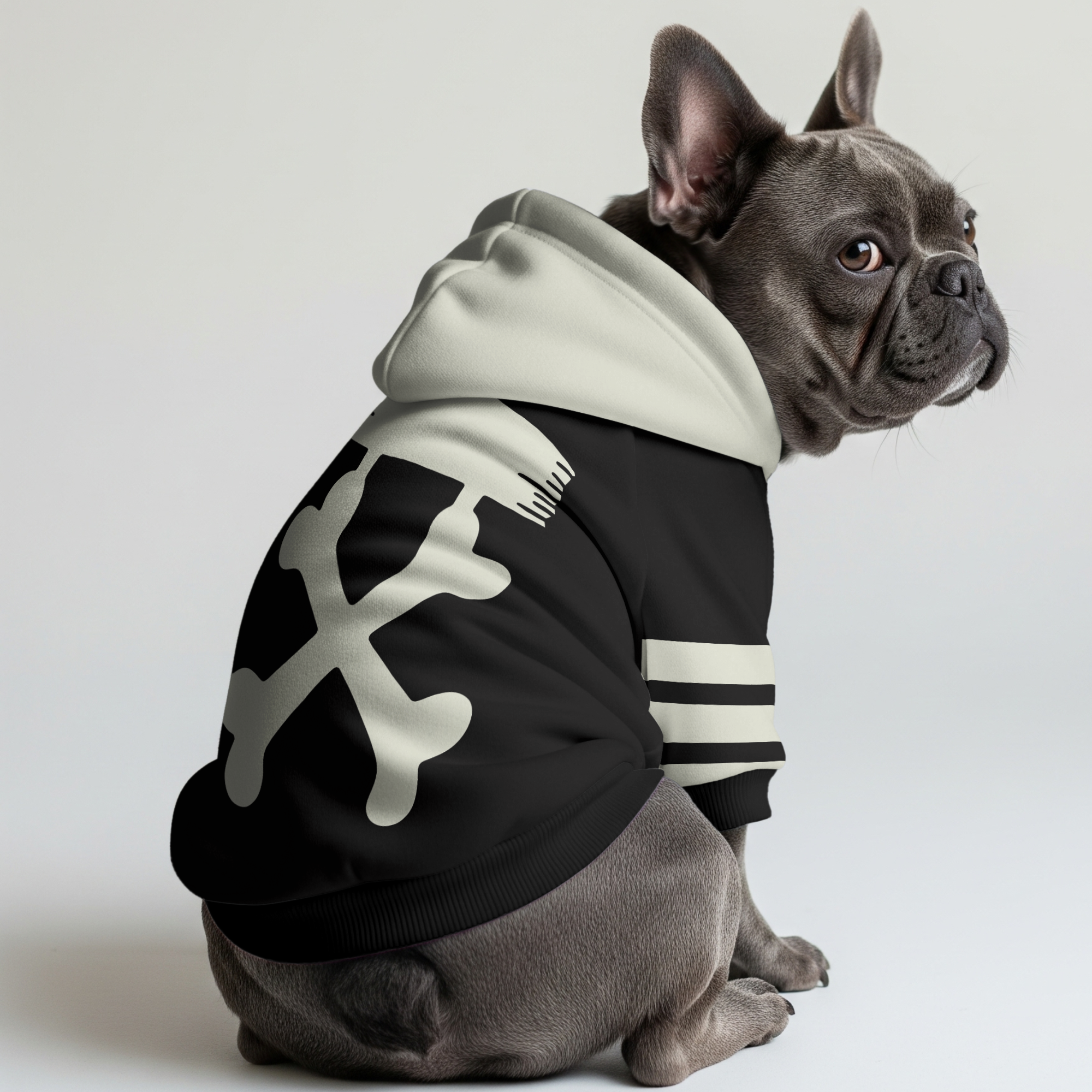 Fashion-Forward Stylish King - Frenchie Hoodie for Casual Outings