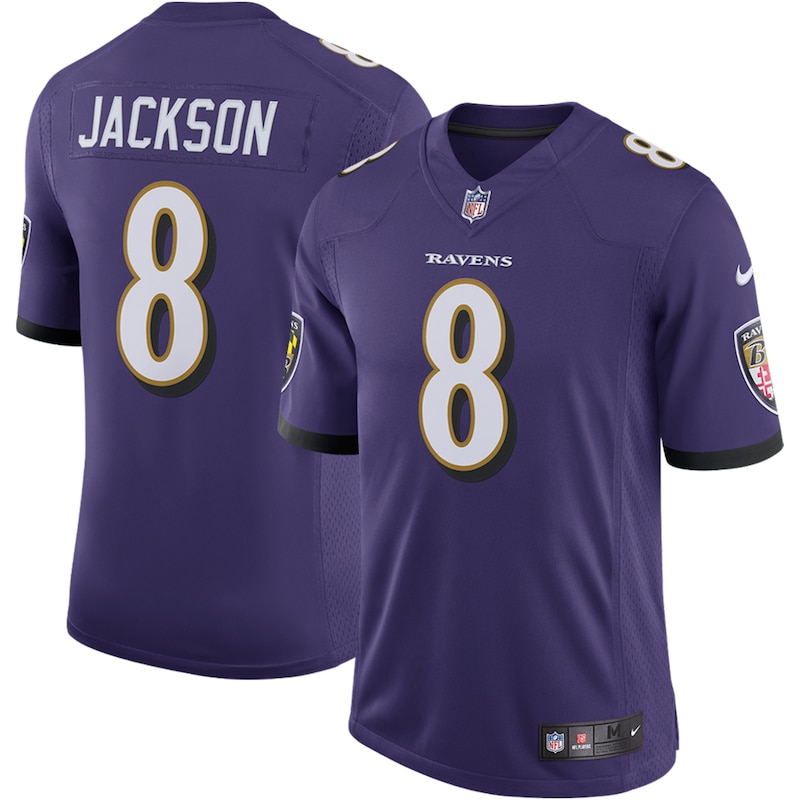 None Lamar Jackson BAL Ravens Bold Elite Jersey for NFL Fans