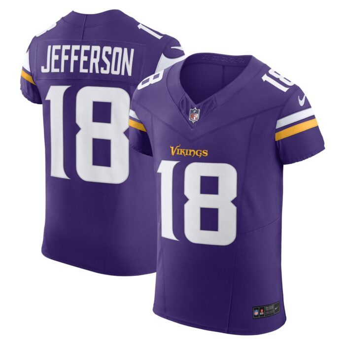 Men's Minnesota Vikings Justin Jefferson Nike Purple Vapor...