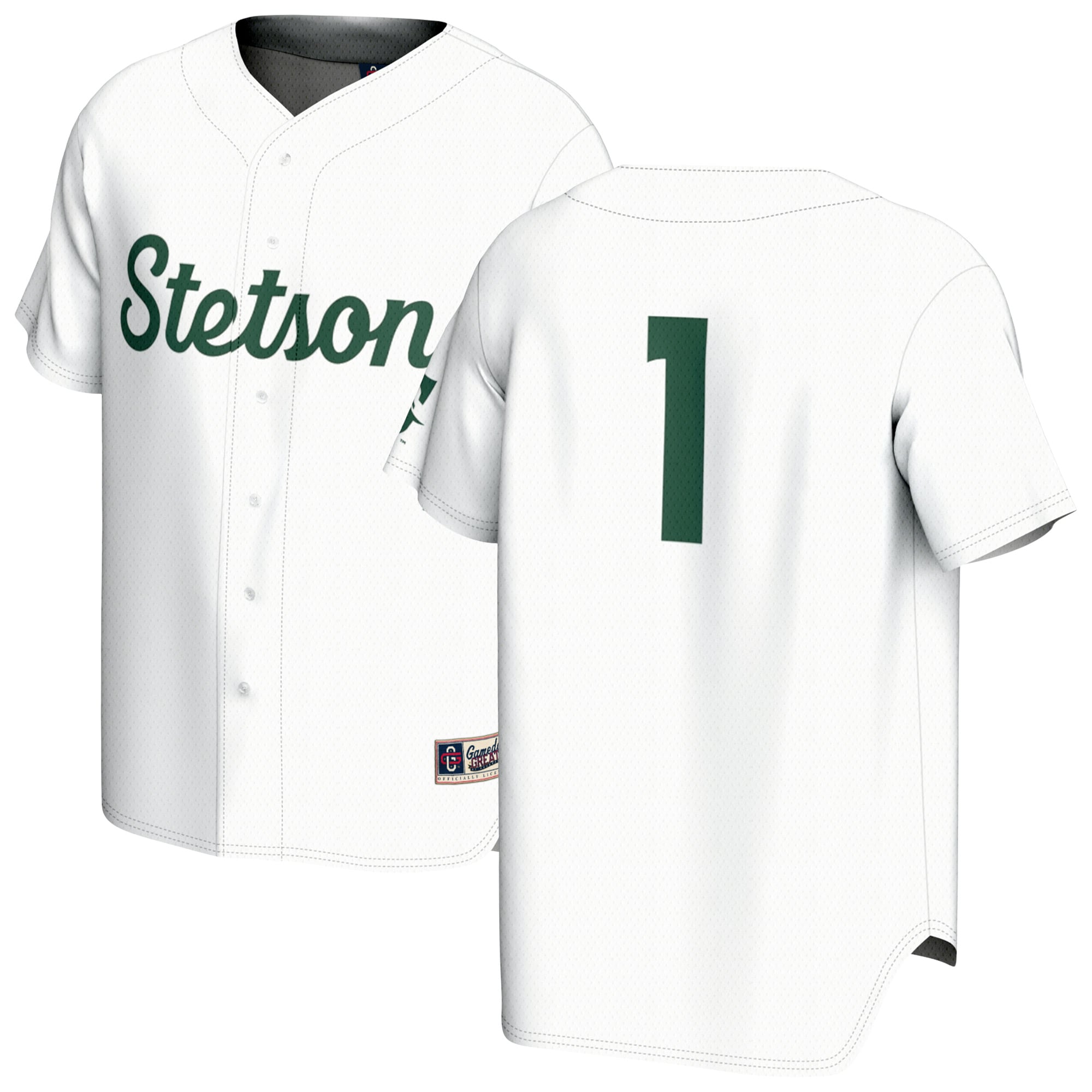[NJP] Stetson Hatters GameDay Greats Youth Lightweight Baseball Fashion Jersey - White
