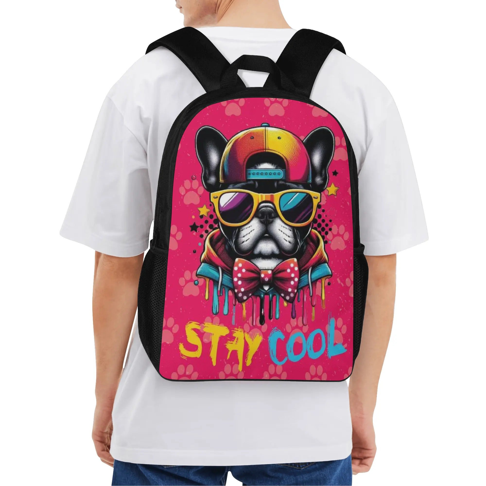 French Bulldog Zoe 17 Inch Backpack Essential Dog Supply