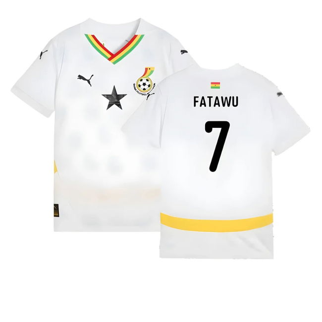 Fan-Favorite 2024-2025 Ghana Home Shirt (Kids) (Fatawu 7)