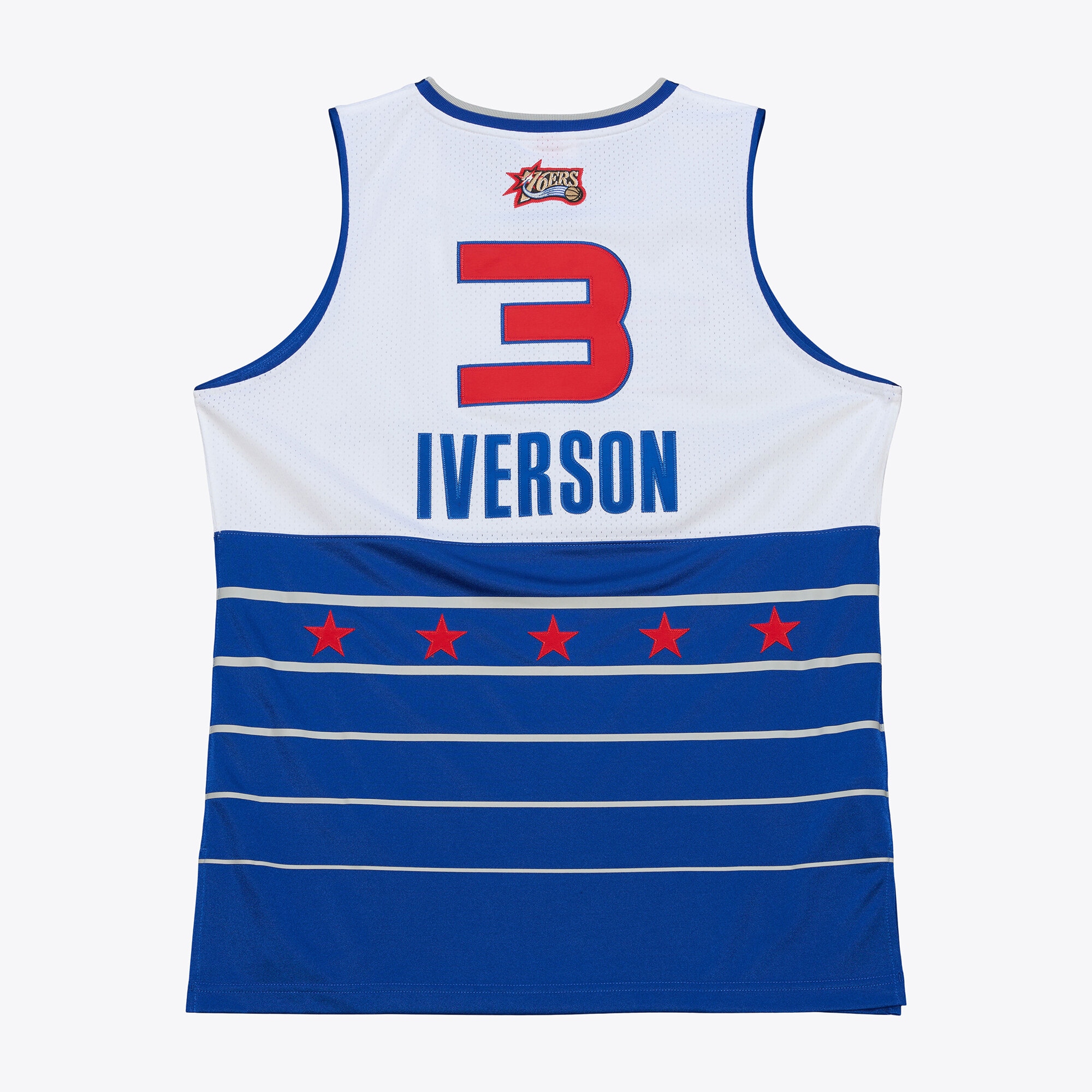 [NJP] Allen Iverson 2006 NBA All-Star Game Authentic Jersey - White/Blue