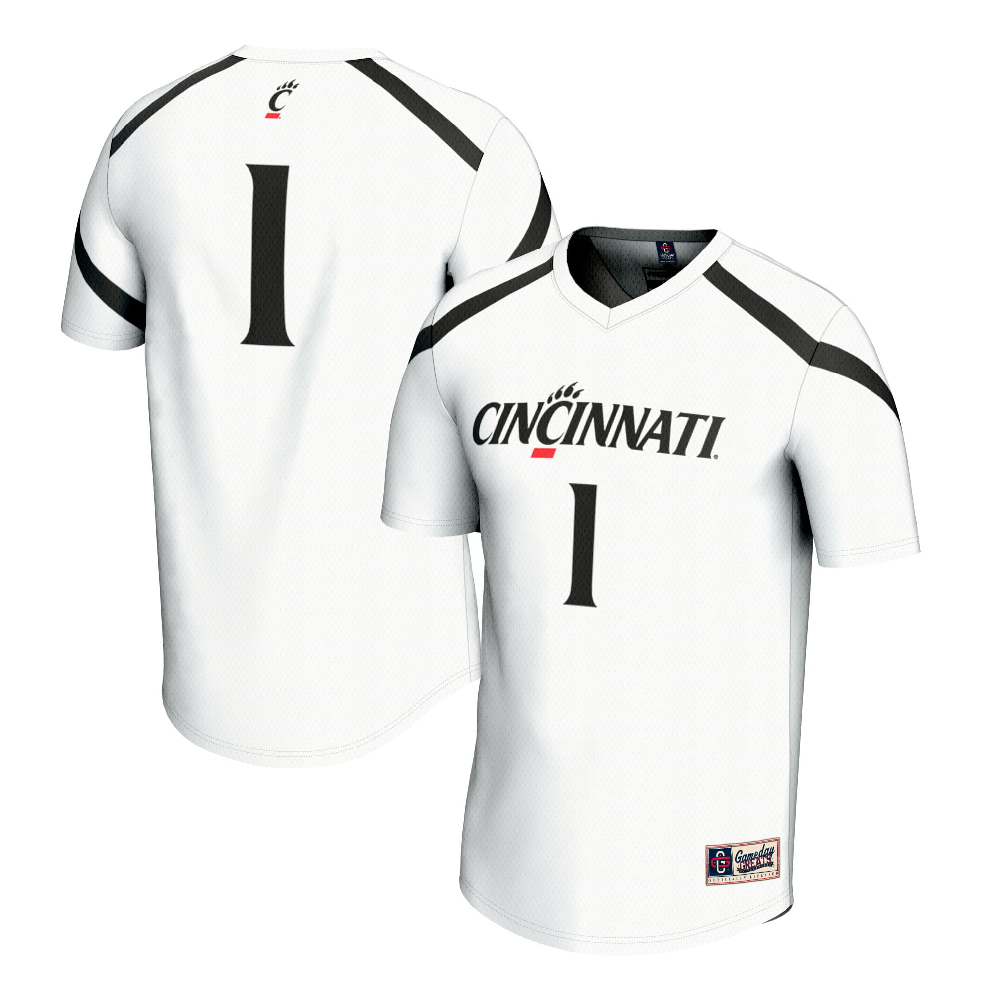 [NJP] Cincinnati Bearcats GameDay Greats Youth Lacrosse Fashion Jersey - White