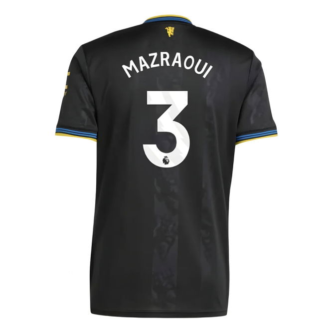 2025-20 Manchester United Official Third Football Kit Mazraoui #3 M S