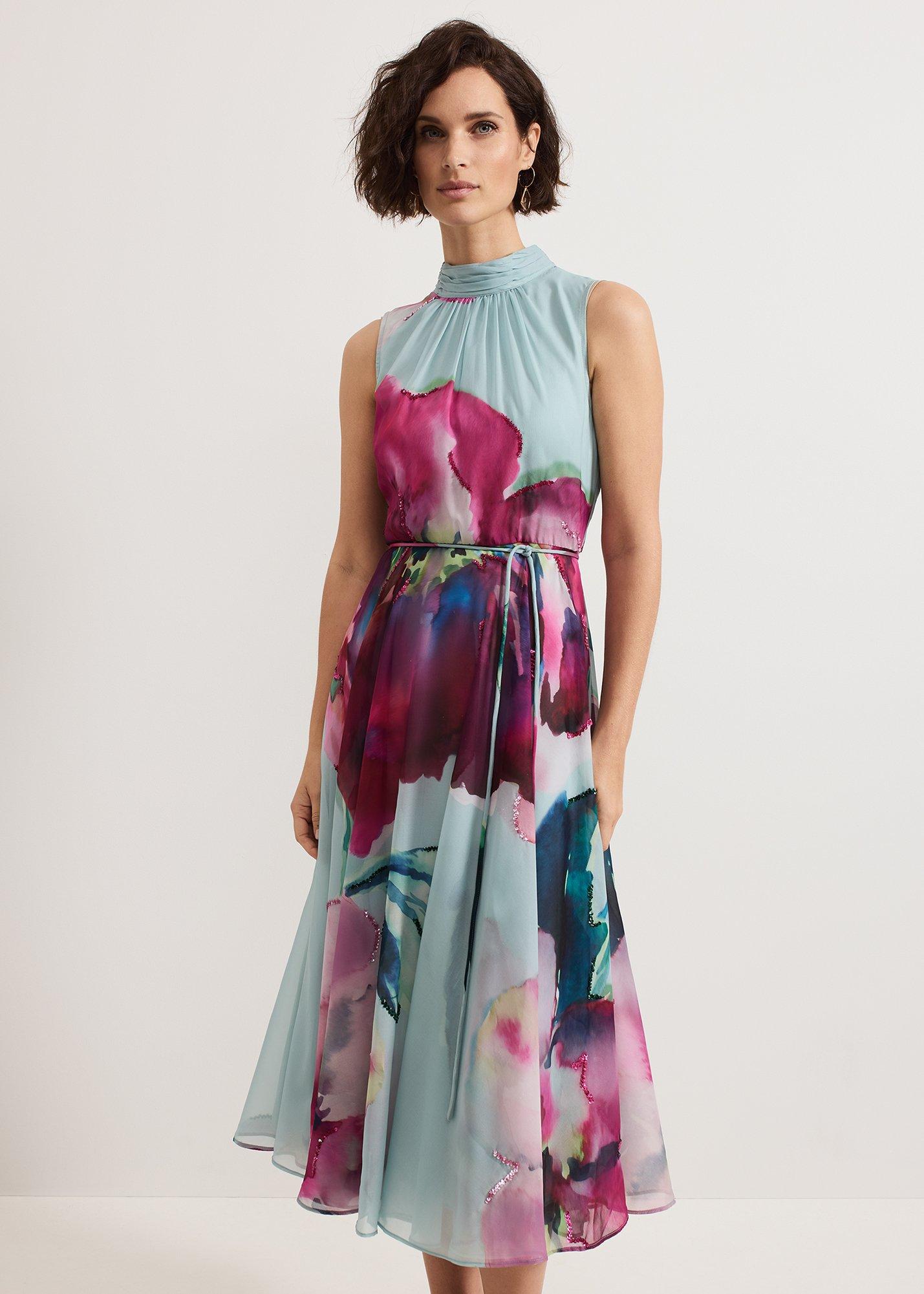 Tahnia Floral Sequin Dress