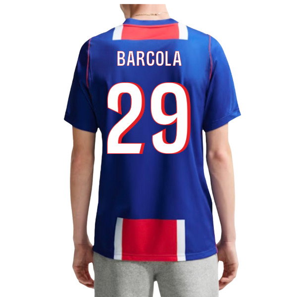 2026-2027 Paris Saint-Germain Home Shirt Barcola #29 Match Kit