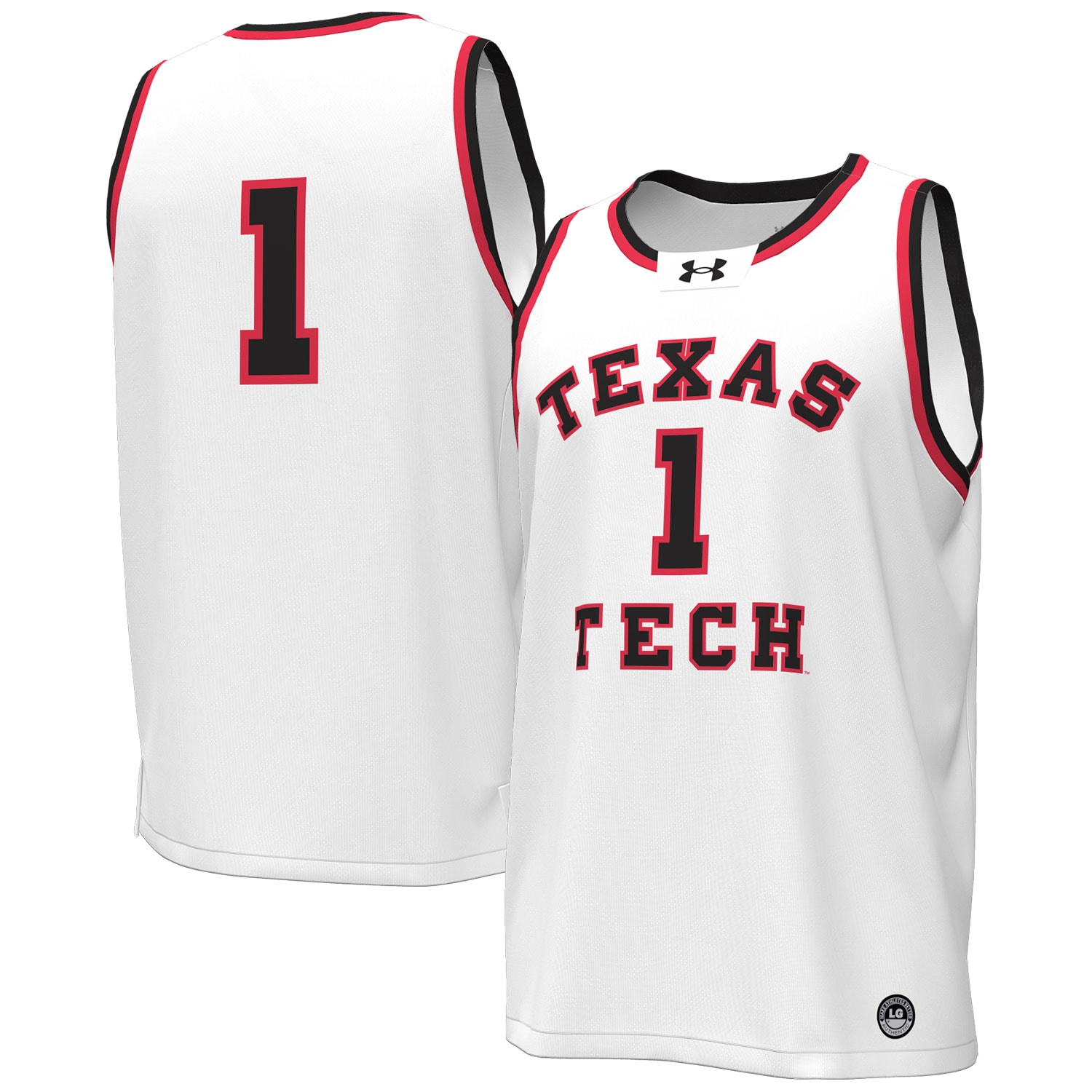 [DDG] Women's Texas Tech Red Raiders Throwback Replica Basketball Jersey - White