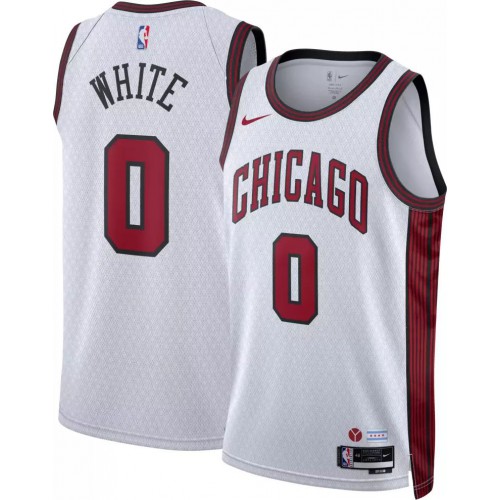 White Chicago Bulls #0 Nike Jersey - Cost-Effective Basketball Jersey