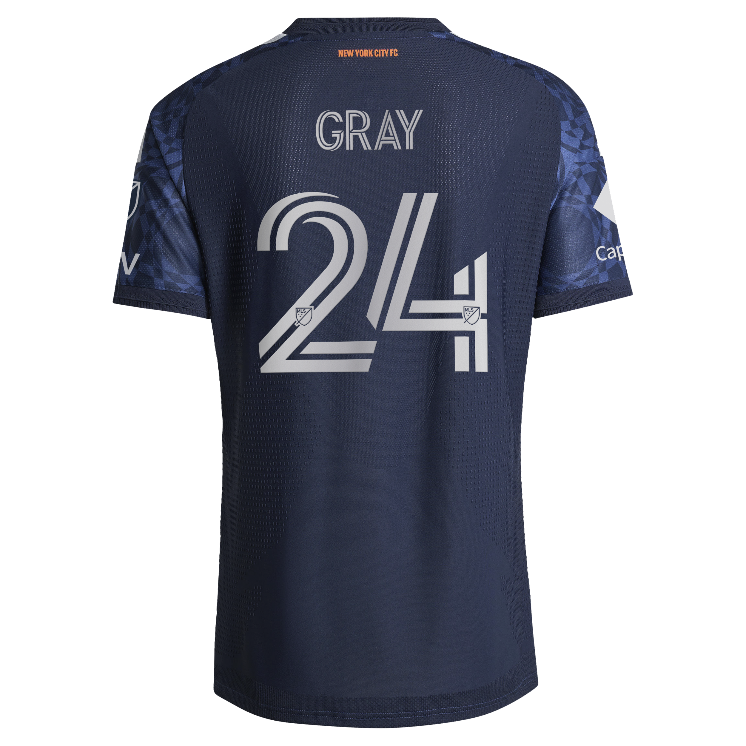 [ESK] Tayvon Gray New York City FC 2026 The All Nations Kit On-Field Authentic Patch Jersey - Blue