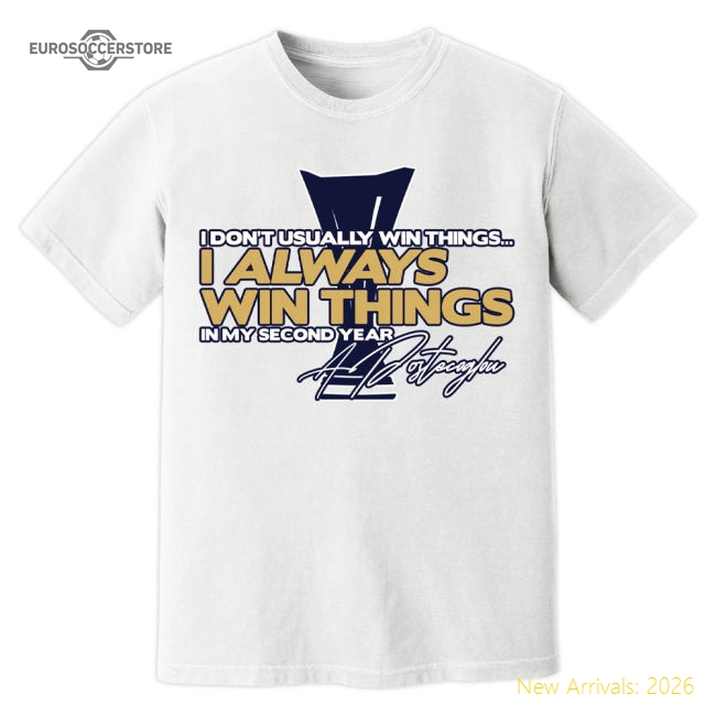 Ange Postecoglou always Win Spurs T-shirt (white) - Official Edition