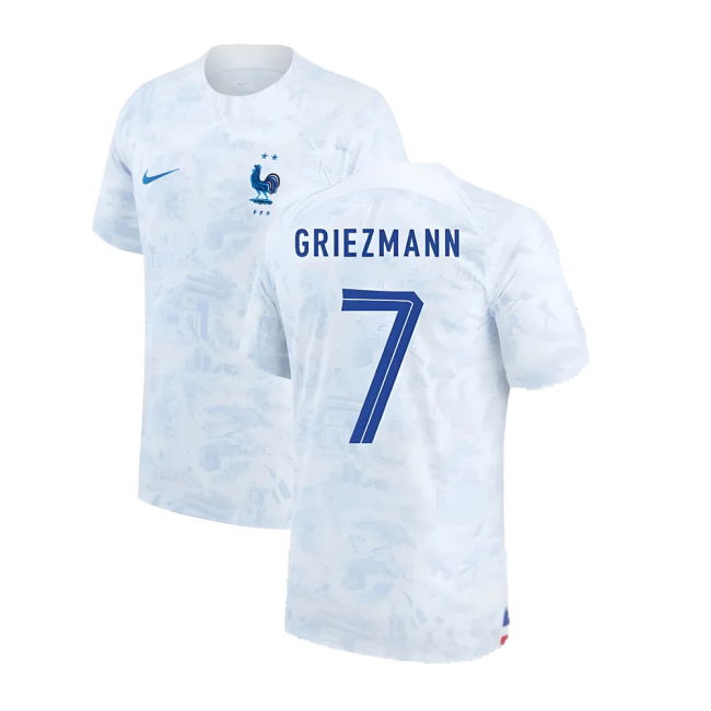 GRIEZMANN 7 France Soccer Team Sleek Away Game Jersey