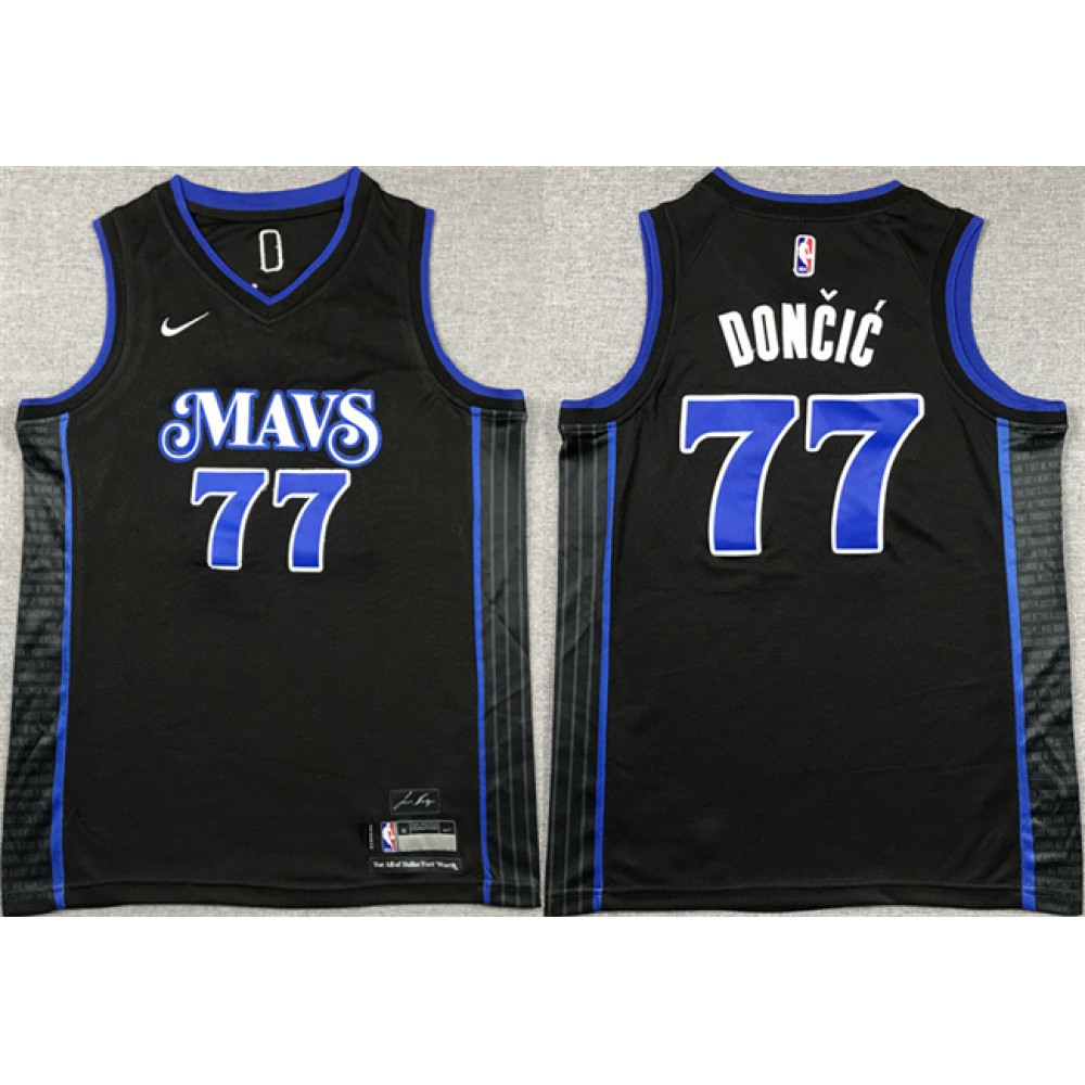 Classic Jersey Dallas Mavericks 77 - Black City Edition - Basketball Fan Gear