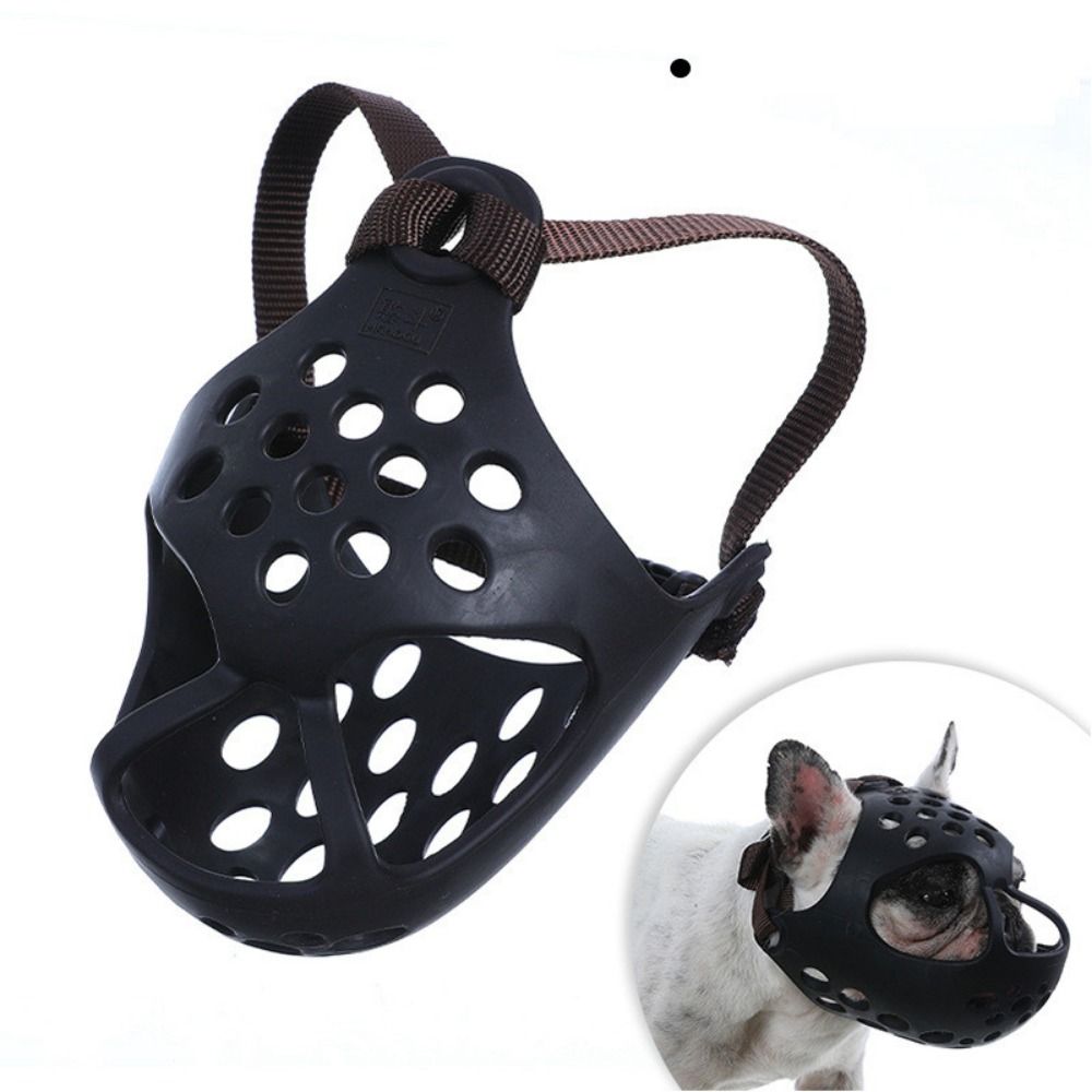 Stylish Frenchie Muzzle - Secure And Breathable Mesh For Aggressive D...