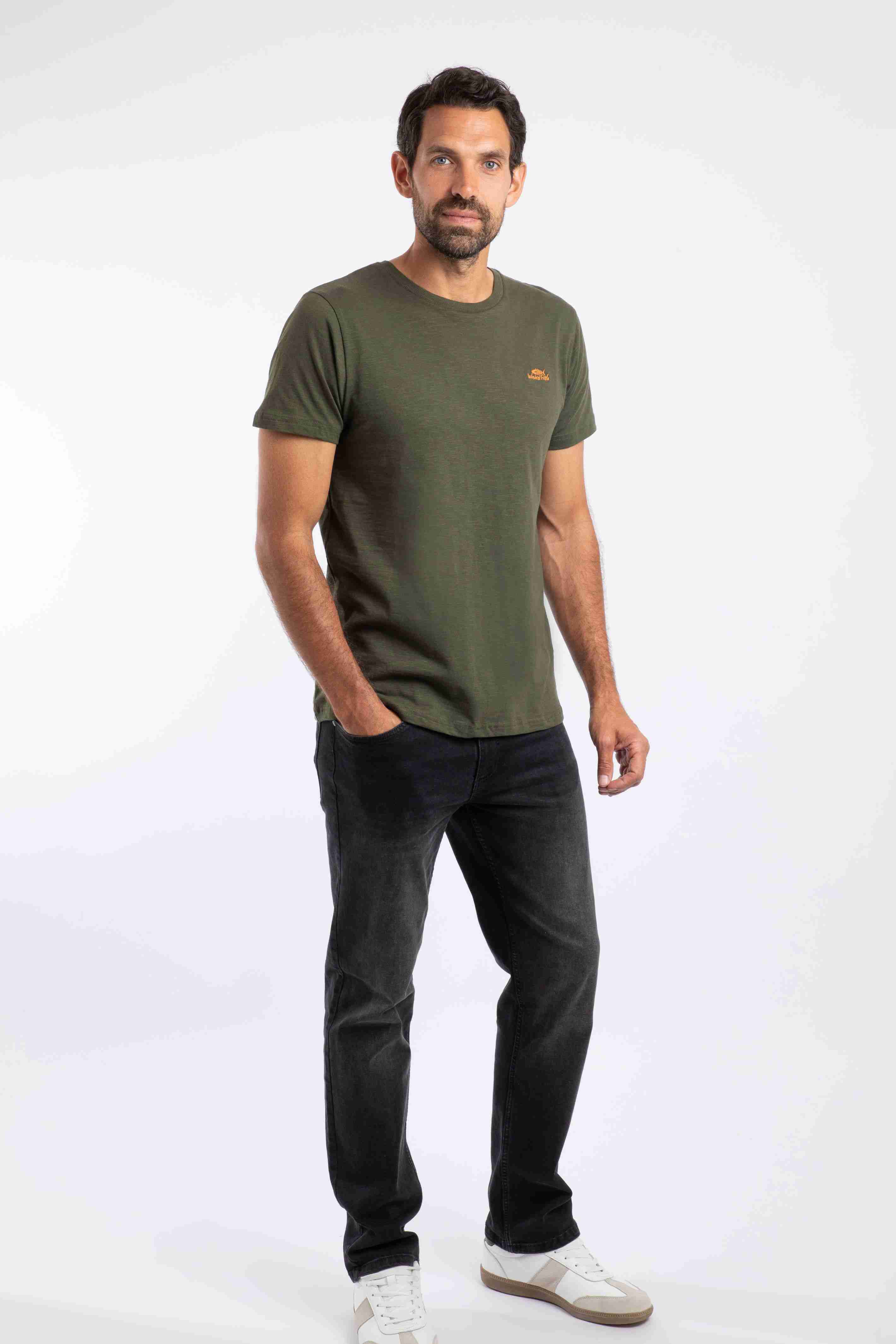 Fished Branded T-Shirt Fir Green