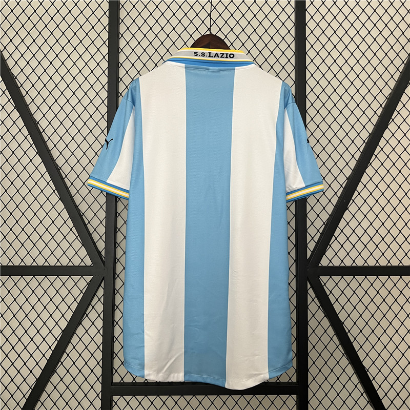 9900 Lazio Retro Home Soccer Jersey Football Shirt - Official Replica