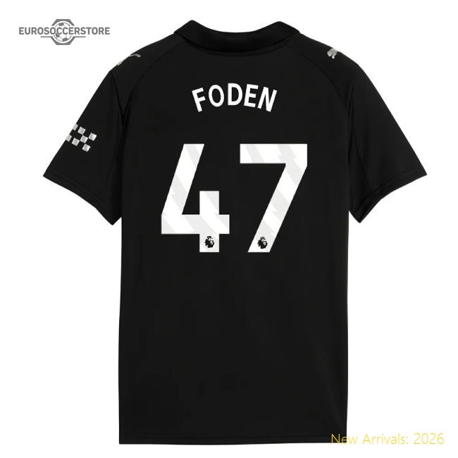 Premium 2025-2026 Man City Away Mini Kit (foden 47) - Premium Quality