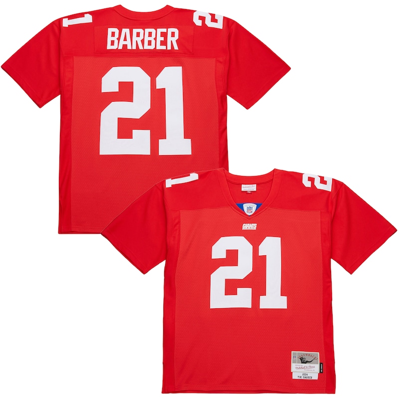 None Tiki Barber New York Giants Fan Favorite Team Game Jersey